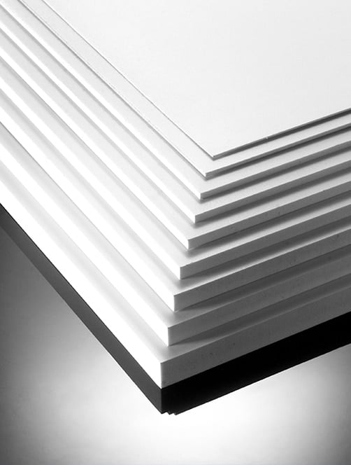 Plaque PVC expansé blanc